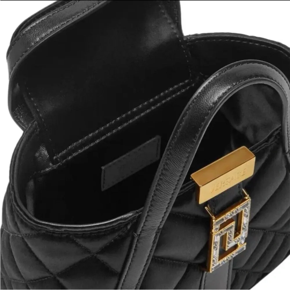 Versace Black Crystal Greca Goddess Bag with Box - Picture 6 of 6